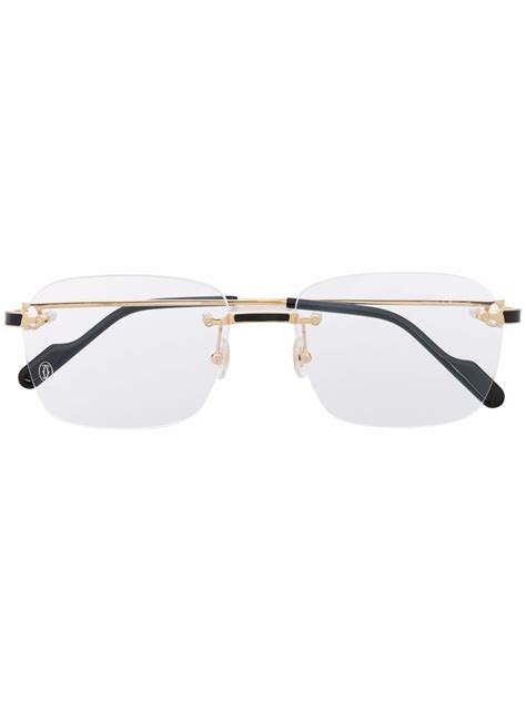 are cartier sunglasses real gold|cartier rimless glasses gold.